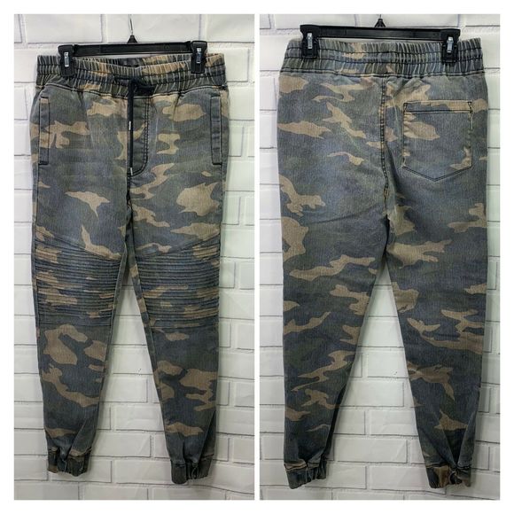 camo moto jeans womens